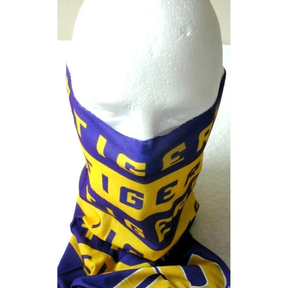 Louisiana State Tigers LSU NCAA Multi Purpose SuperDana Neck Gaiter Logo Scarf